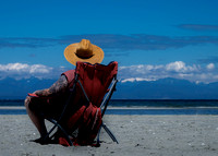 Straw Hat - Red Chair